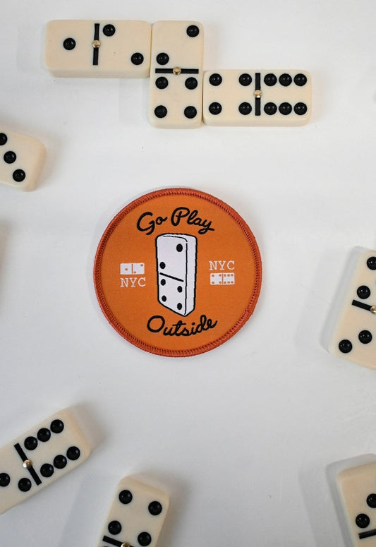 go play outside HO HOS HOLE IN THE WALL patch