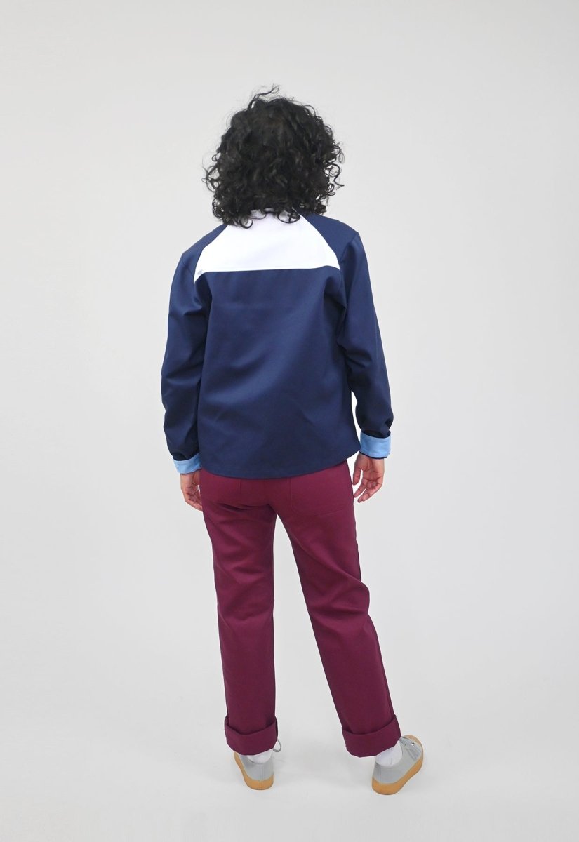 "In the Navy" Color Block Jacket